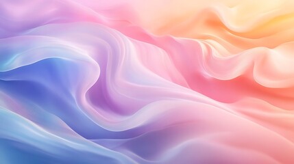 Obraz premium Serene Pastel Dreamscape - Abstract Background with Flowing Lines and Calming Design