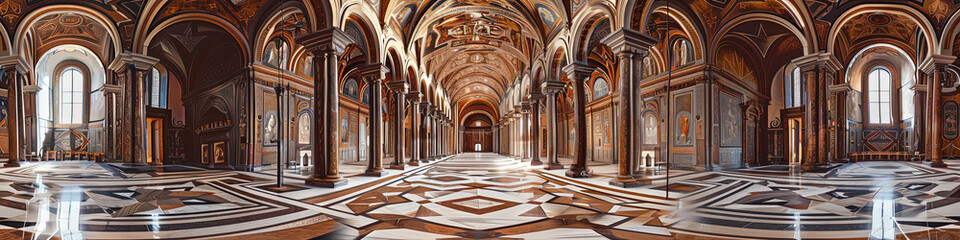 Fototapeta premium Elegant Palazzo Pubblico: A Geometric View