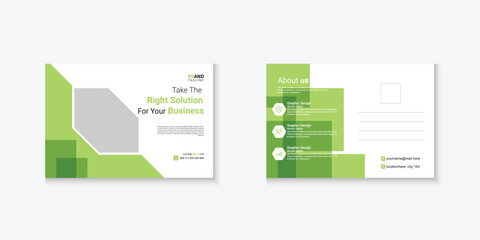 Corporate business postcard template