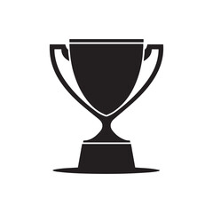 gold trophy cup isolated vector 