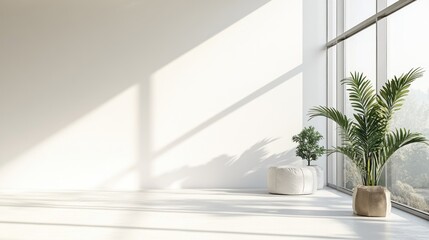 Fototapeta premium Minimalist Interior Design with Natural Light
