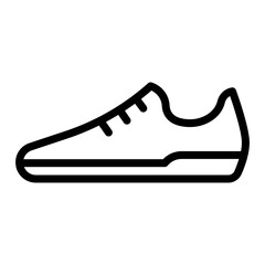 Shoes icon in thin line style vector illustration graphic design