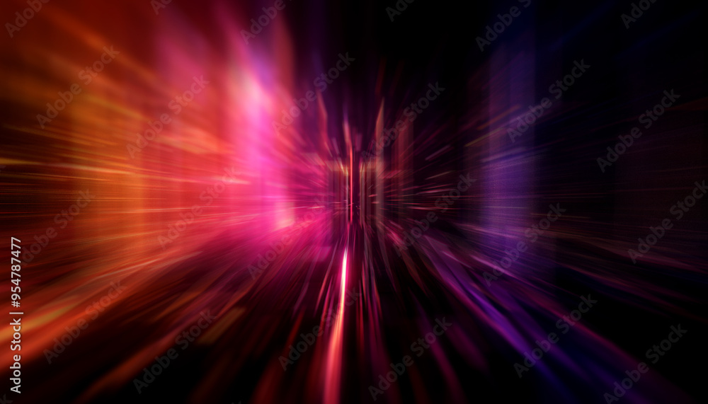 Poster vibrant abstract light streaks create a mesmerizing effect, perfect for backgrounds and modern desig