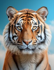 Obraz premium close up of a tiger's face