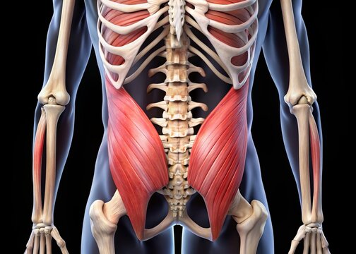 The Coccygeus muscle is a small, triangular structure that begins at the ischial spine and attaches to the lateral margin of the coccyx bone.