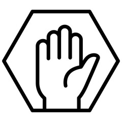 Obraz premium Error icon in thin line style vector illustration graphic design