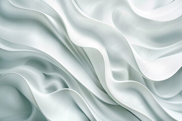 Obraz premium white volume, abstract background of waves. High quality illustration