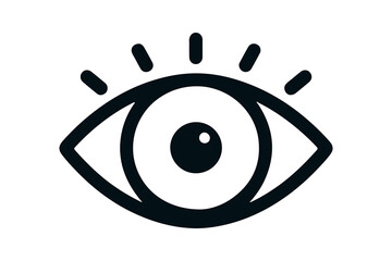 vector set of icons with eye image 