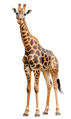 Obraz premium Giraffe On White Background