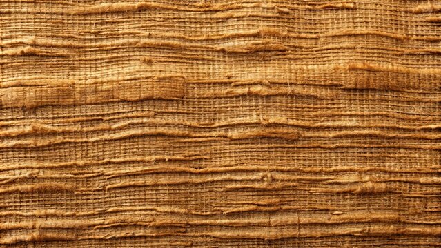 A sheet of barkcloth, crafted from tree bark, features a textured surface and natural brown hue, exuding warmth and organic charm.