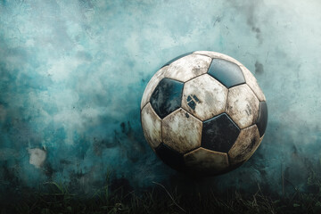 Naklejka premium Grunge Soccer Background