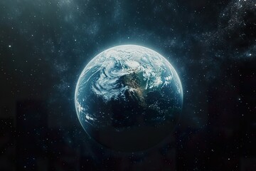 Fototapeta premium Asteroid Approaching Earths Orbit