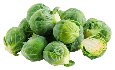 Fototapeta premium PNG Brussels sprouts vegetable produce plant.