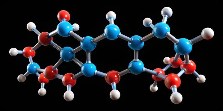 A vibrant image depicts the molecular structure of ch3cho, showcasing the arrangement of carbon, hydrogen, and oxygen atoms in intricate harmony.