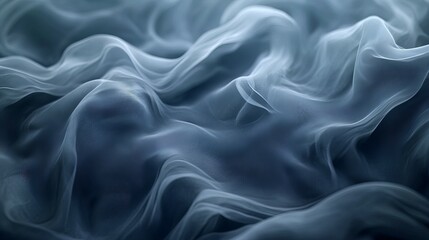 Fototapeta premium Minimalistic abstract background with waving flowing curves and folds in various shades of blue, perfect for modern design projects, new beautiful stock image illustration AI