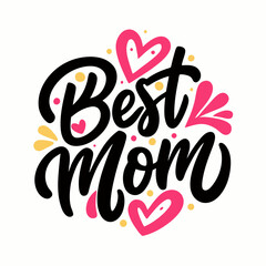 Best mom vector typography design