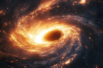 Solar System in the Shadow of a Giant Black Hole