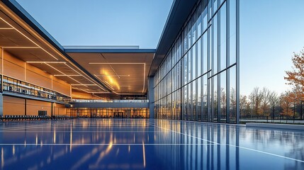 Hightech sports facility blueprint training areas advanced equipment rehabilitation centers athlete accommodations and security measures