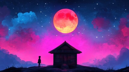 Naklejka premium Enchanting Pixel Art Magical Academy with Tall Towers, Spellbound Students, and Whimsical Creatures