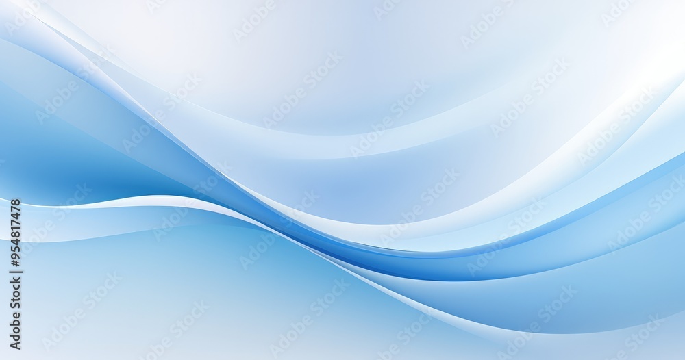 Poster a smooth abstract background featuring soft blue waves, ideal for graphic design and digital project