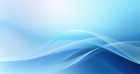 Fototapeta premium A smooth gradient background featuring flowing blue waves, ideal for digital designs and presentations.