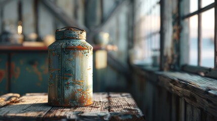 old rusty metal pipe