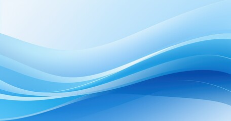 A smooth gradient background featuring flowing waves in various shades of blue, ideal for design and presentation purposes.
