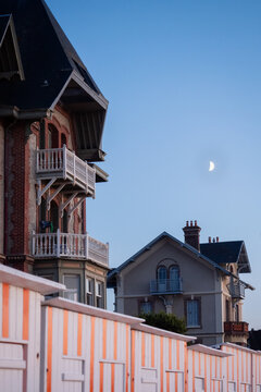 Les planches de Houlgate en France
