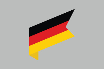Germany flag, The flag of Germany, Germany flag vector graphic, National Germany flag, Vector illustration, Computer illustration
