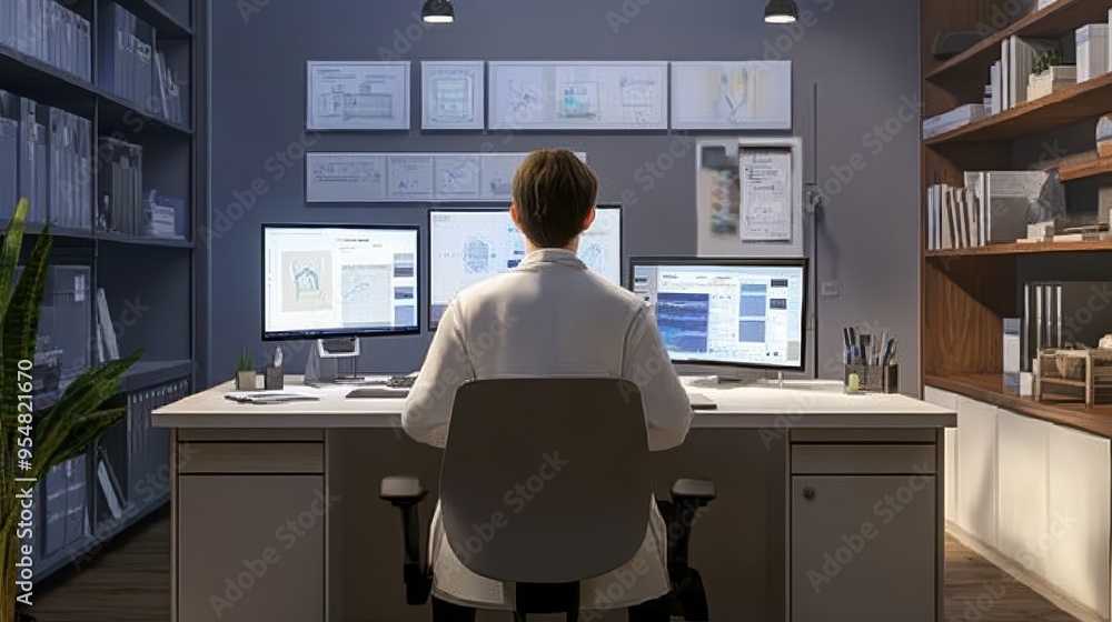 Poster productive workspace: a computer programmer's haven