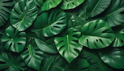 Obraz premium green leaves background