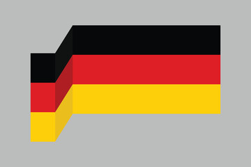 Germany flag, The flag of Germany, Germany flag vector graphic, National Germany flag, Vector illustration, Computer illustration
