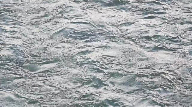 dumping waste into the river
