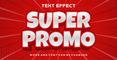 Super promo editable text effect
