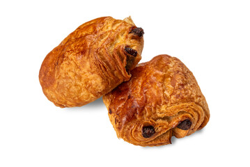 Pain au chocolat croissant isolated