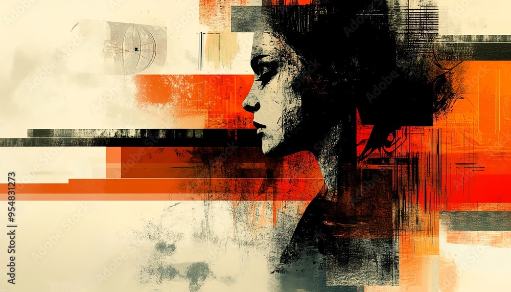 Aufkleber Design an abstract image featuring shapes representing choices