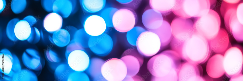 Poster abstract background with delicate pastel blur bokeh lights softly fading into a misty serene haze