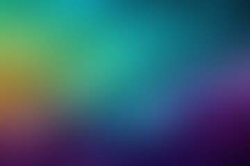 Obraz premium A vibrant blend of blue green colors creates an abstract gradient background, showcasing gradients of blue, green, and purple, reminiscent of early morning light