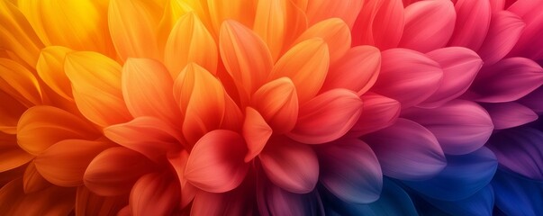 Obraz premium Bright gradient with kaleidoscope patterns, abstract background, colorful and dynamic
