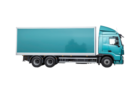 Semitrailer truck against a background. This truck is perfect for use in transportation, logistics, delivery, and commercial freight concepts, particularly in minimalistic designs