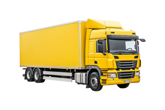 Semitrailer truck against a background. This truck is perfect for use in transportation, logistics, delivery, and commercial freight concepts, particularly in minimalistic designs