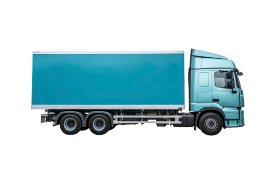 Semitrailer truck against a background. This truck is perfect for use in transportation, logistics, delivery, and commercial freight concepts, particularly in minimalistic designs