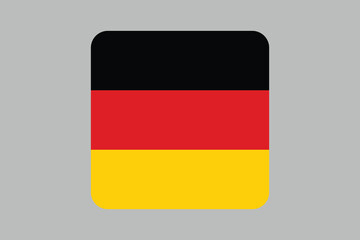 Germany flag sign, German national symbol, Germany country flag is a symbol of freedom, Vector illustration, Digital illustration
