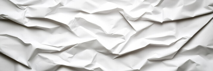 Obraz premium Lightly wrinkled white paper background with soft folds and creases subtle texture for a minimalist look 