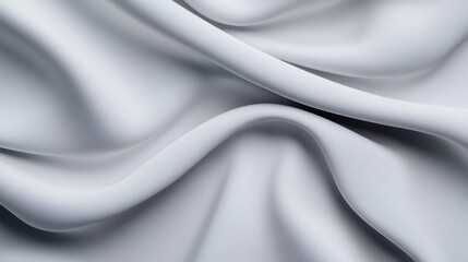 Fototapeta premium Detailed shot of soft, flowing fabric, with gentle folds and textures, a sense of movement and elegance