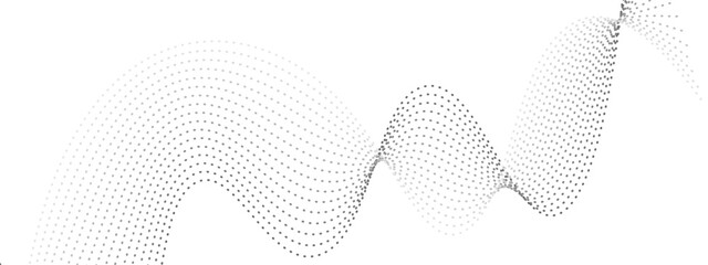 Vector technology curve dots lines. Digital future technology concept, science, banner, template