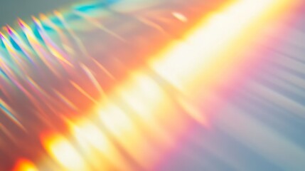 Obraz premium A vibrant, abstract image showcasing colorful light reflections and patterns.