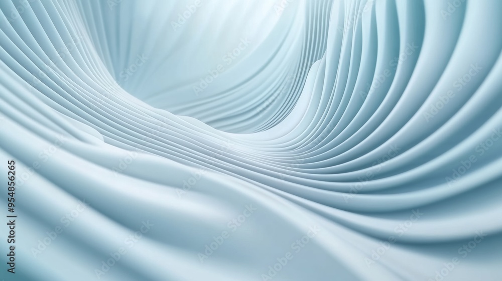 Poster minimalist 2d animation with abstract lines and curves gently pulsating, perfect for a calm and mode