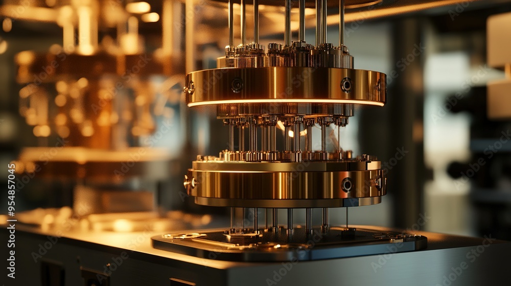 Poster advanced machinery in a modern workshop performing intricate engineering tasks during the day in a h