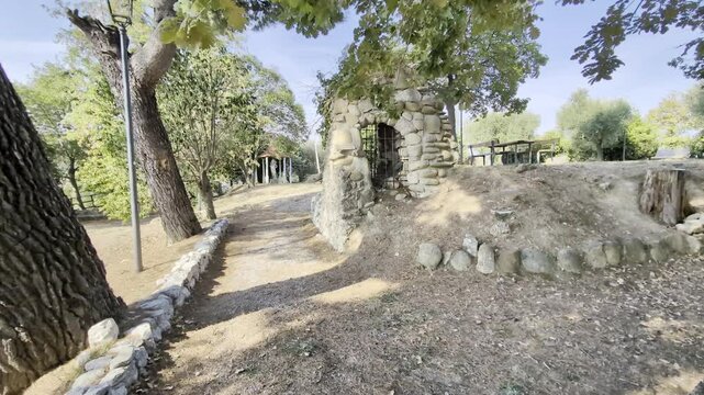 Parco di Villa  Coppetti a Castelbellino nelle Marche in Italia